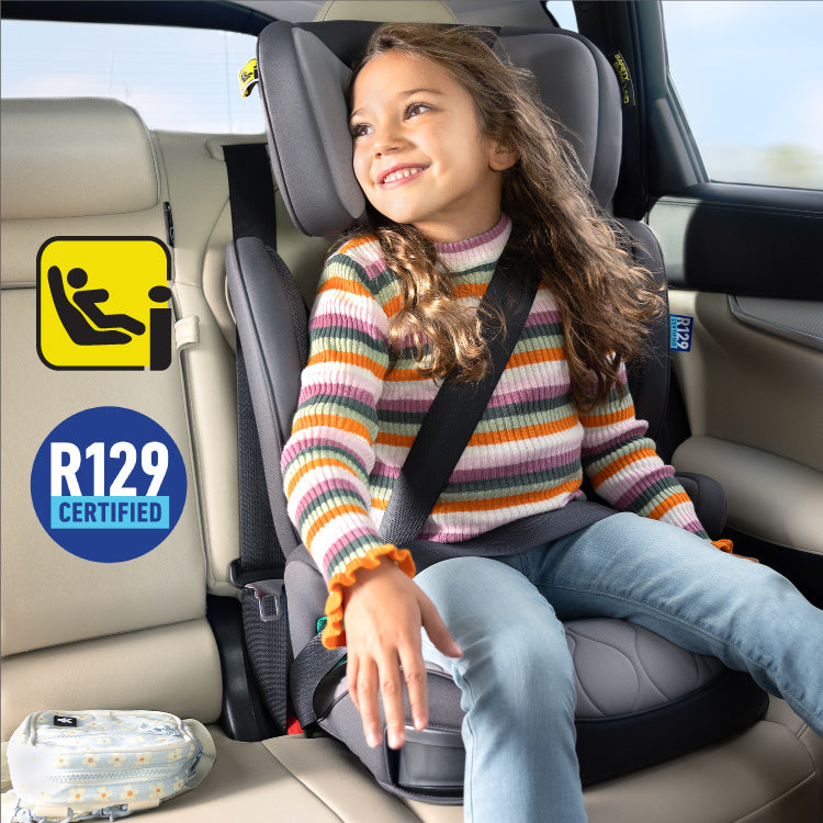Scaun auto Graco Affix i-Size Midnight / Iron 100-150 cm cu Isofix