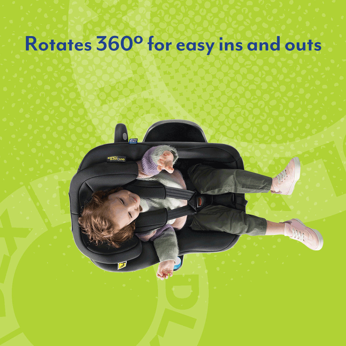 Scaun Auto Graco Turn2Me 360 DLX Rotativ ISOFIX 40-105cm Certificat R129 Testat ADAC Iron