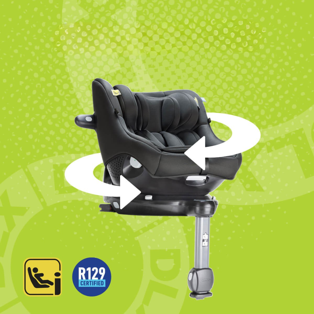 Scaun Auto Graco Turn2Me 360 DLX Rotativ ISOFIX 40-105cm Certificat R129 Testat ADAC Midnight