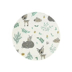 Detaliu al halatului de baie MimiNu Forest Friends Mint, 2–5 ani
