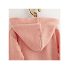 Halat de baie New Baby Comfortably 116/122, Roz – detaliu al glugii