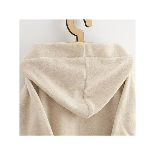Halat de baie, New Baby, Pentru copii, Cu buzunare, Cu cordon, Marime 80/86, Dim bumbac 100%, Comfortably beige