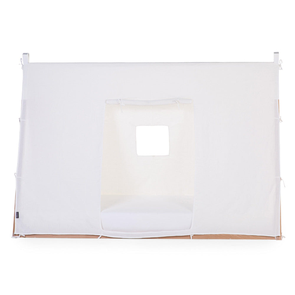Husă cadru pat Tipi Childhome 90x200 cm, alb