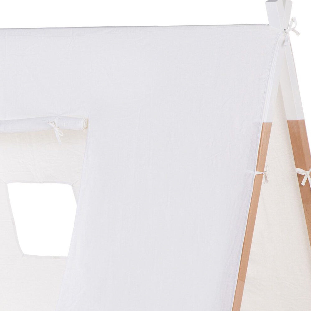 Husă cadru pat Tipi Childhome 90x200 cm, alb
