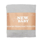 Husa, New Baby, Pentru saltea de infasat, 50x70 cm, Cu banda elastica, Bumbac terry, Grey