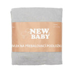 Husa, New Baby, Pentru saltea de infasat, 50x70 cm, Cu banda elastica, Bumbac terry, Grey