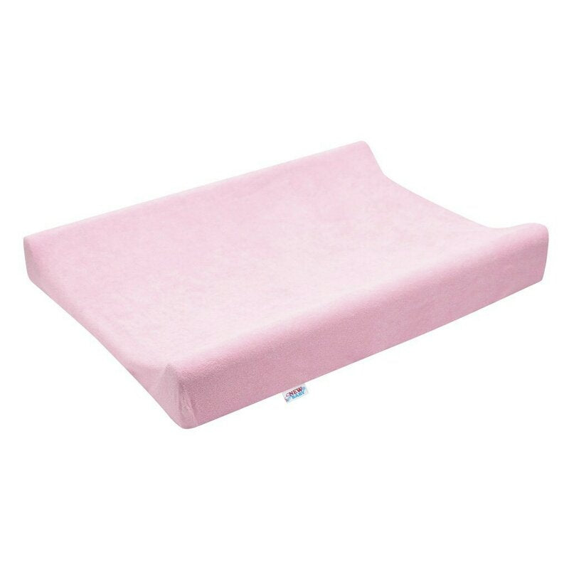 Husă saltea de înfășat New Baby Terry 50x70 cm roz – montată pe saltea