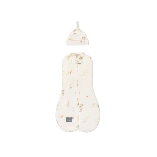 Saculet Swaddle infasat Nou Nascut Bumbac + Caciulita - First Step