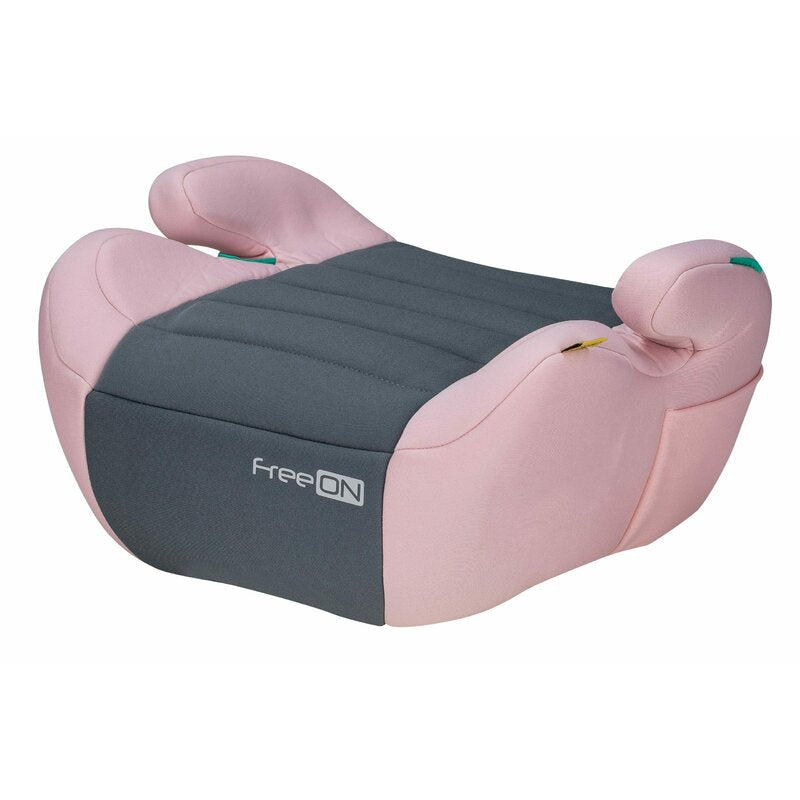 Inaltator auto, FreeON, Comfy, Pentru copii, I-size, 125-150 cm, Orientare in sensul directiei de mers, Conform cu standardul european de securitate ECE R129, Prink/Grey