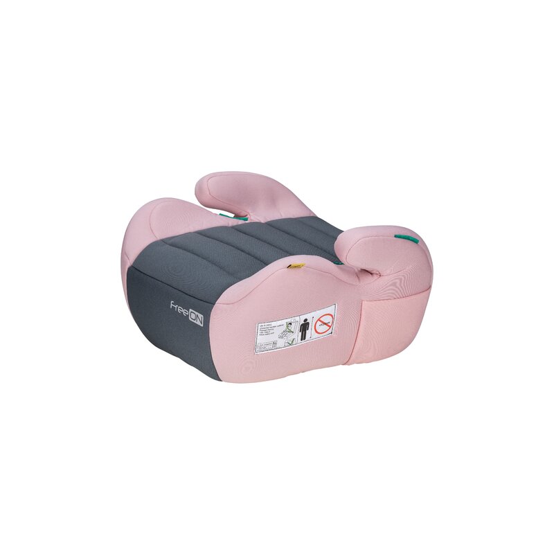 Inaltator auto, FreeON, Comfy, Pentru copii, I-size, 125-150 cm, Orientare in sensul directiei de mers, Conform cu standardul european de securitate ECE R129, Prink/Grey