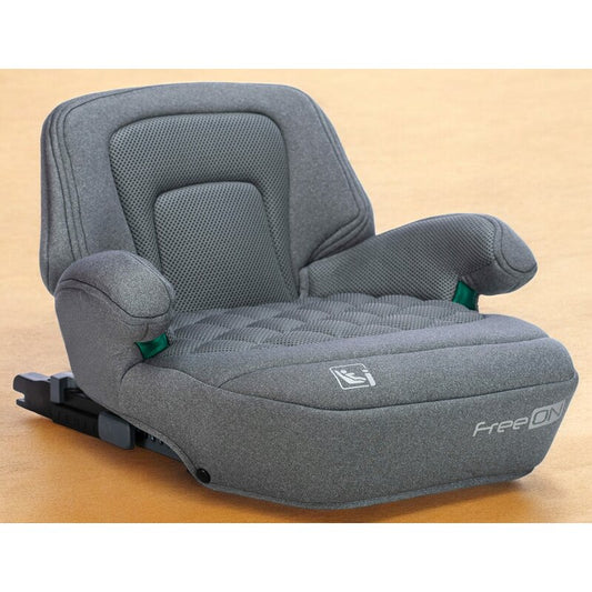 Inaltator auto, FreeOn, Cosmo Plus I-Size, Cu isofix, Cu spatar inaltat si cotiere, Potrivit pentru copiii intre 125 si 150 cm sau intre 25 si 36 Kg, Conform cu standardul european de securitate ECE R129, gri