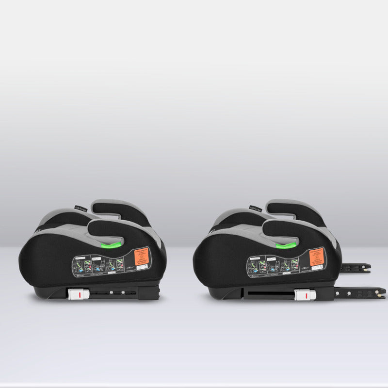 Inaltator auto, Lionelo, Luuk Fix I-size, 125- 150 cm, Instalare cu sistem Isofix si centura de prindere, Cu husa detasabila, Conform cu standardul european de securitate ECE R129, Gri