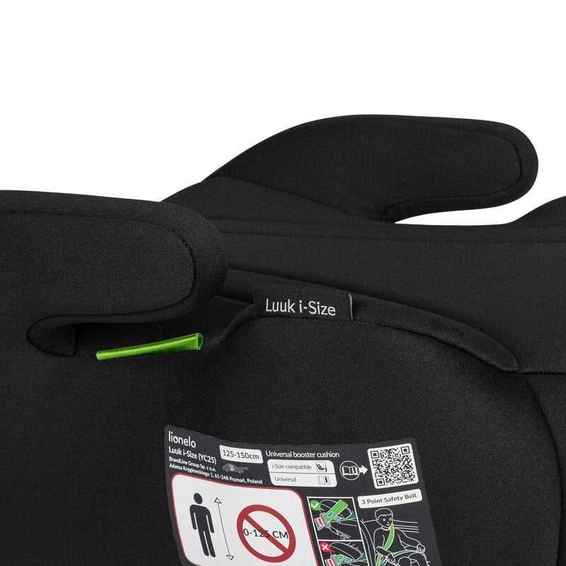 Inaltator auto Lionelo Luuk i-Size, Negru