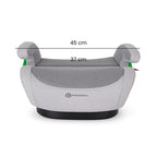 Inaltator auto, Petite&Mars, Optimus Pro, I-size, 125- 150 cm, 22-36 kg, Cu isofix, Forma ergonomica, Husa detasabila, Bej
