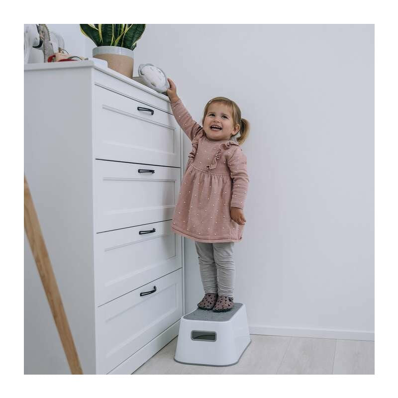 Inaltator de baie, FreeON, Antiderapant, Cu baza antialunecare, 38 x 36 x 16 cm, White/Grey