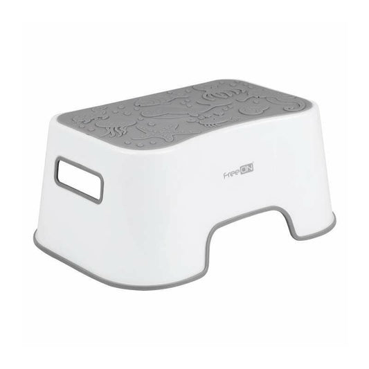 Inaltator de baie, FreeON, Antiderapant, Cu baza antialunecare, 38 x 36 x 16 cm, White/Grey