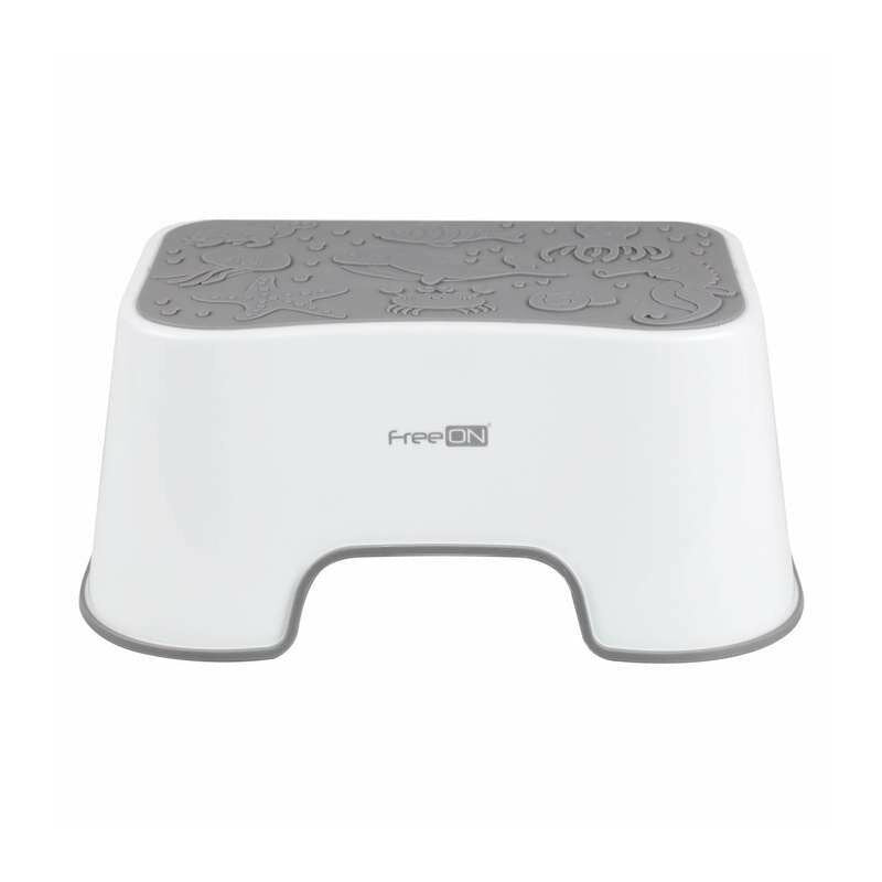 Inaltator de baie, FreeON, Antiderapant, Cu baza antialunecare, 38 x 36 x 16 cm, White/Grey