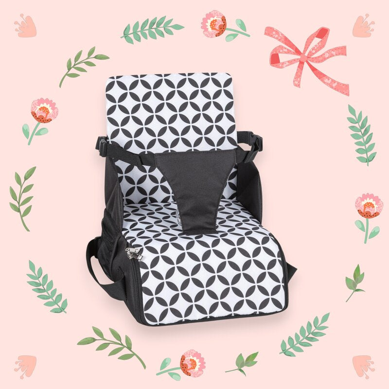 Inaltator scaun masa, FreeON, Fold and Go, Portabil 2 in 1, Conform cu standardele europene EN16120, EN71-3:2021, Black and White