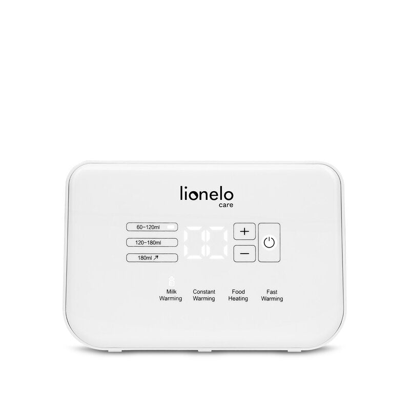 Incalzitor biberoane, Lionelo, ThermUp Double, 2 biberoane, 3 - 5 min, Temperatura constanta pana la 24 h, Sterilizare, Dezghetare, Fara BPA, Alb
