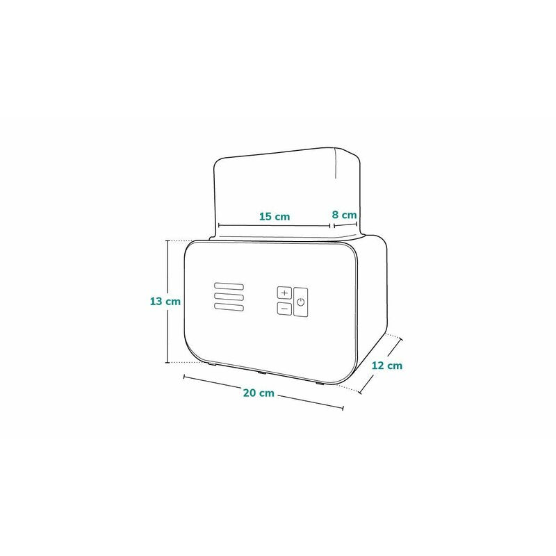 Incalzitor biberoane, Lionelo, ThermUp Double, 2 biberoane, 3 - 5 min, Temperatura constanta pana la 24 h, Sterilizare, Dezghetare, Fara BPA, Alb