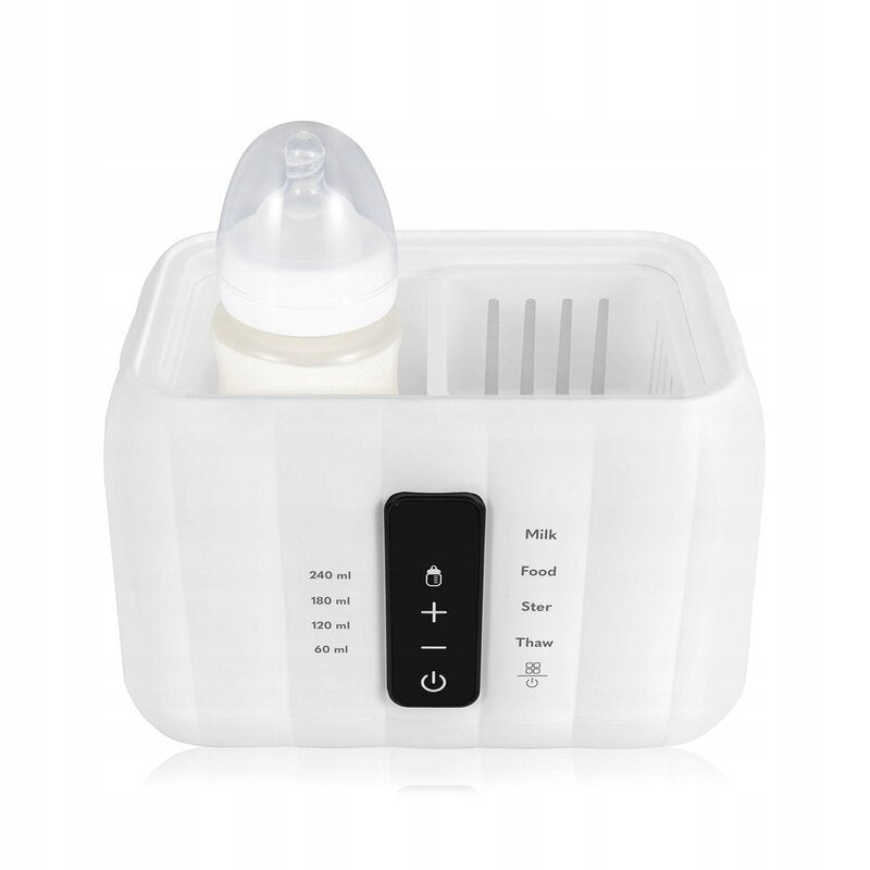 Incalzitor biberoane, Lionelo, ThermUp Duo, 6 moduri de operare, Incalzire, Pastrare temperatura, Decongelare, Senzor pentru temperatura, Oprire automata, Panou tactil, Pentru 2 biberoane simultan, fara BPA, Alb