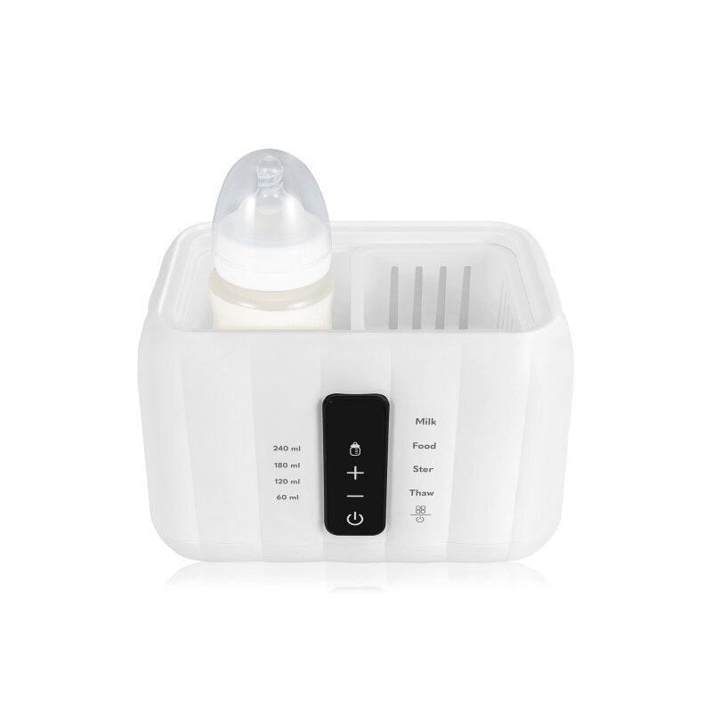Incalzitor biberoane, Lionelo, ThermUp Duo, 6 moduri de operare, Incalzire, Pastrare temperatura, Decongelare, Senzor pentru temperatura, Oprire automata, Panou tactil, Pentru 2 biberoane simultan, fara BPA, Alb