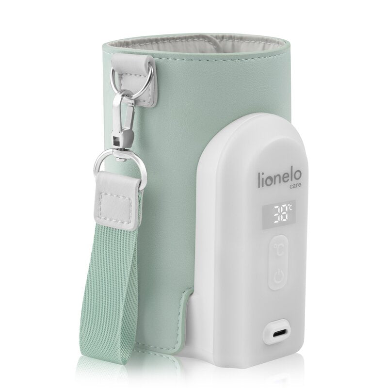 Incalzitor Biberoane Portabil Lionelo ThermUp Go Evo cu Baterie, 5 Niveluri si Afisaj LCD