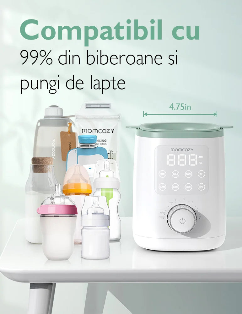 Incalzitor de biberoane si mancare Momcozy Nutri Smart Analog