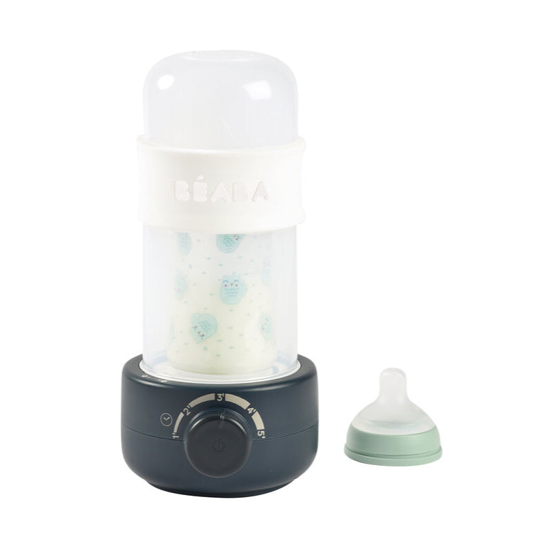 Incalzitor biberoane si sterilizator Beaba BabyMilk Second Night Blue