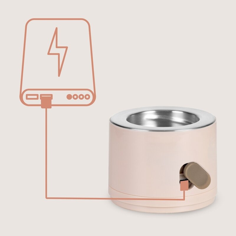 Incalzitor portabil biberoane Lionelo ThermUp Swift, Rose Gold