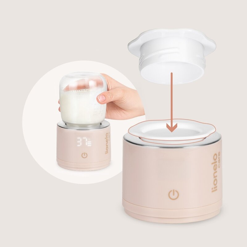 Incalzitor portabil biberoane Lionelo ThermUp Swift, Rose Gold