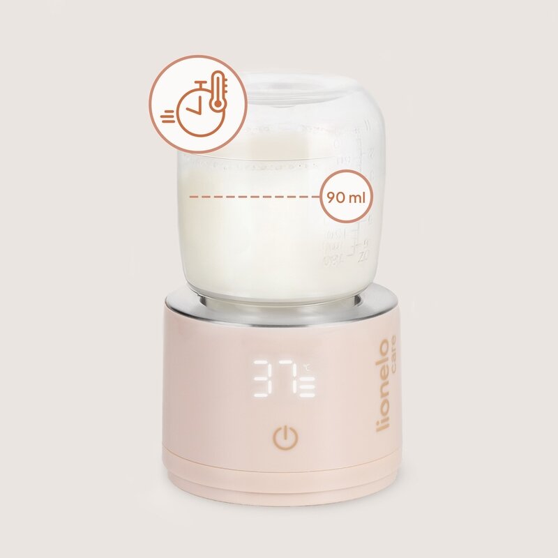 Incalzitor portabil biberoane Lionelo ThermUp Swift, Rose Gold