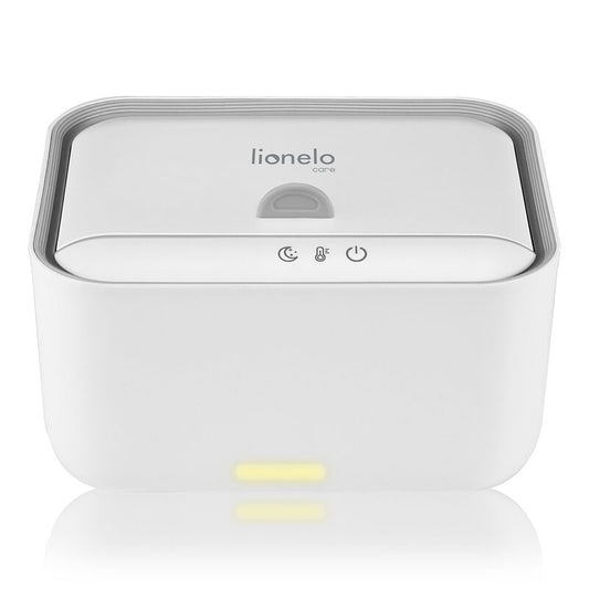 Incalzitor servetele umede, Lionelo, Babybliss, Cu 3 setari de temperatura, Loc suficient pentru un intreg pachet de servetele umede, Panou de control cu ecran tactil, Fara BPA, White
