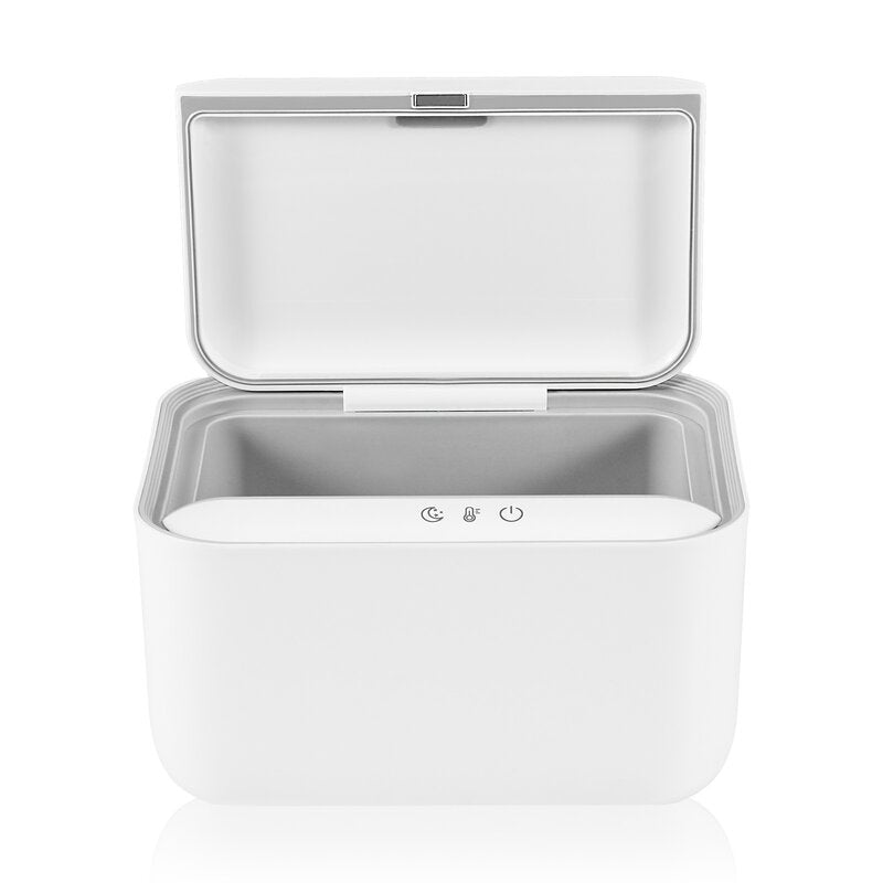 Incalzitor servetele umede, Lionelo, Babybliss, Cu 3 setari de temperatura, Loc suficient pentru un intreg pachet de servetele umede, Panou de control cu ecran tactil, Fara BPA, White