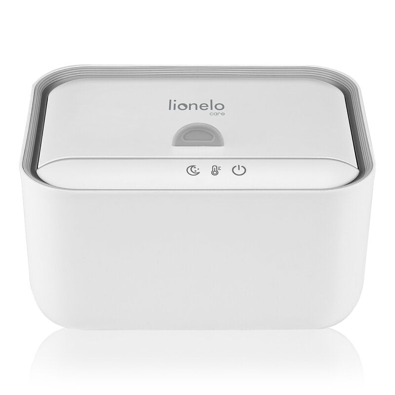 Incalzitor servetele umede, Lionelo, Babybliss, Cu 3 setari de temperatura, Loc suficient pentru un intreg pachet de servetele umede, Panou de control cu ecran tactil, Fara BPA, White