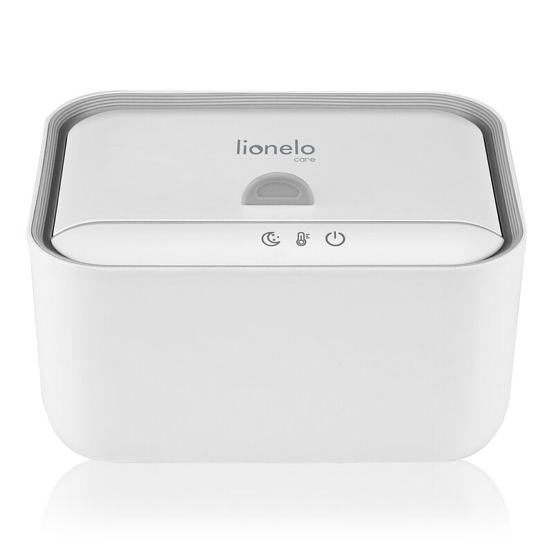 Incalzitor servetele umede, Lionelo, Babybliss, Cu 3 setari de temperatura, Loc suficient pentru un intreg pachet de servetele umede, Panou de control cu ecran tactil, Fara BPA, White