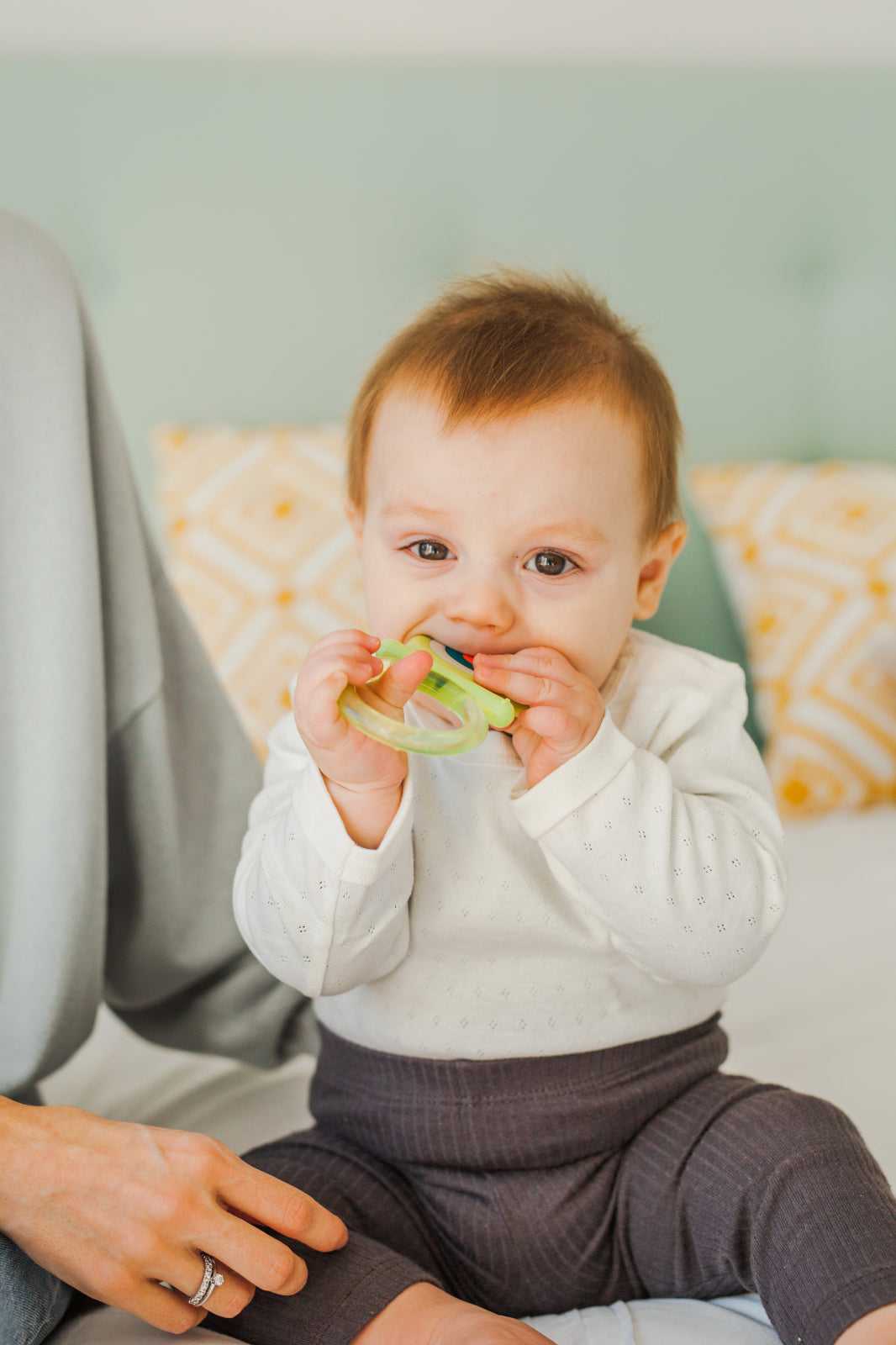 Inel dentitie cu apa Suavinex Fluture