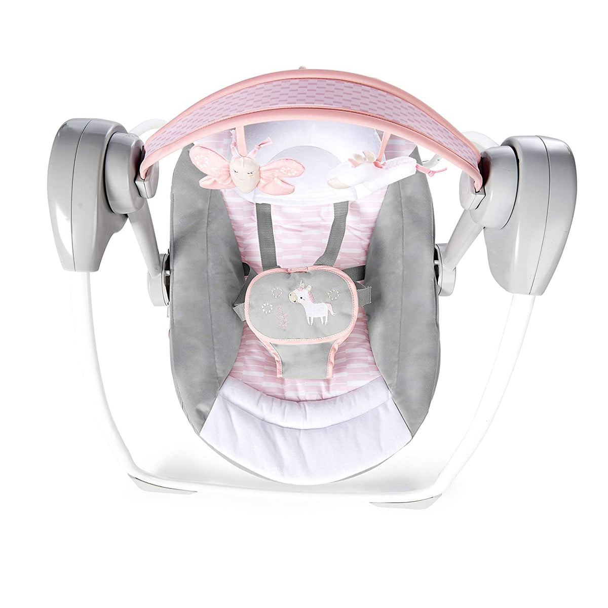 Ingenuity - Leagan portabil Comfort 2 Go Flora the Unicorn