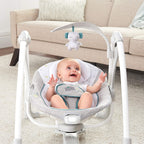 Ingenuity Leagan portabil ConvertMe Swing 2 Seat Battery Saver Nash