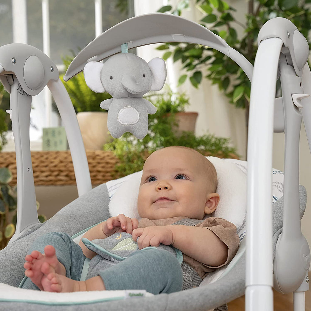 Ingenuity Leagan portabil ConvertMe Swing 2 Seat Battery-Swell