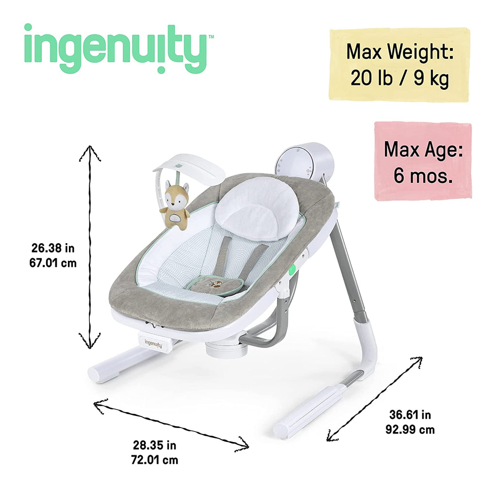 Ingenuity Leagan portabil 2 in 1 AnyWay Sway cu scaunel