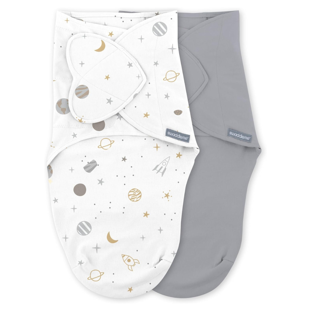 Ingenuity Set 2 sisteme de infasare SwaddleMe 0-3 luni Monogram