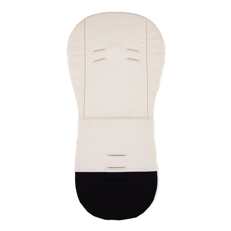 Insertie carucior, Petite&Mars, Editie limitata, Din spuma cu memorie, Densa Pentru confort sporit, Universala, Cu decupaje pentru centura de siguranta in 3 sau 5 puncte, 86x42 cm, 0 luni+, Retro, Multicolor