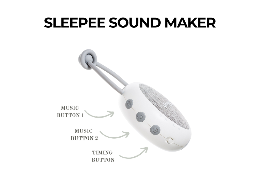 Baby Nest Modular Sleepee 4 in 1 cu Arcada de Jucarii si Aparat Sunete, Laterale Detasabile, Sand