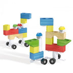 Joc constructie Quercetti Modi Bloc Premium, 30 piese – modele de vehicule cu blocuri și roți