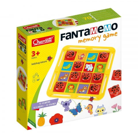 Joc memorie Quercetti FantaMemo Ladybug Nature – cutia FantaMemo Ladybug Nature