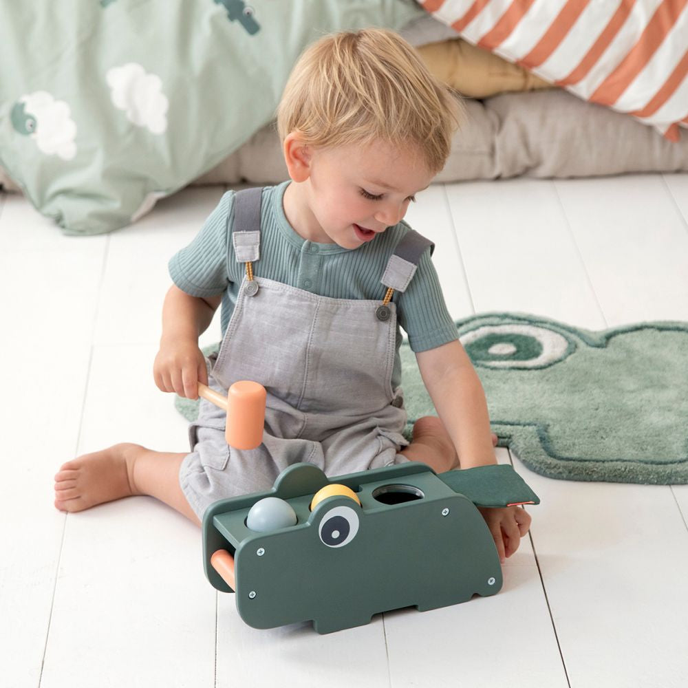 Joc educativ ciocan si bile Done by Deer Croco Green