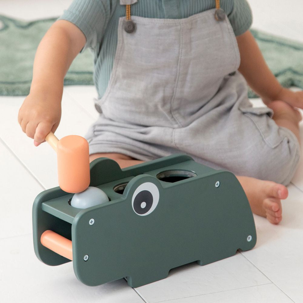 Joc educativ ciocan si bile Done by Deer Croco Green