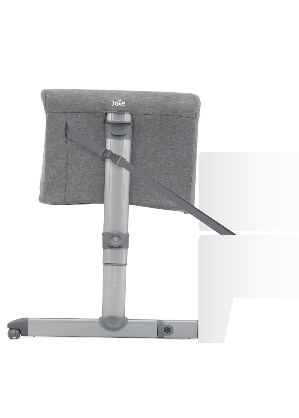 Patut co-sleeper 2 in 1 Joie Roomie Gray Flannel