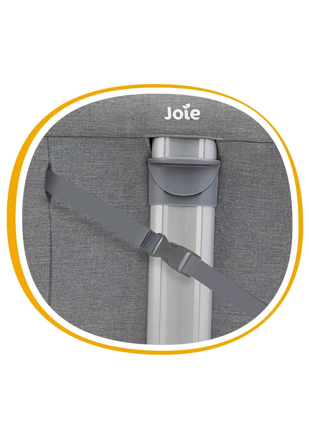 Patut co-sleeper 2 in 1 Joie Roomie Gray Flannel